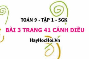 Bài 3 trang 41 Toán 9 tập 1 Cánh Diều